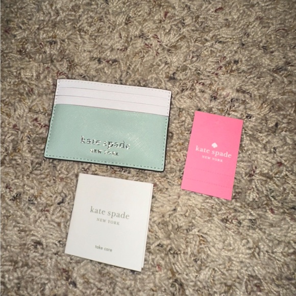 Kate spade ♠️ Tiffany blue and white wallet 🤍🩵 - Picture 2 of 8